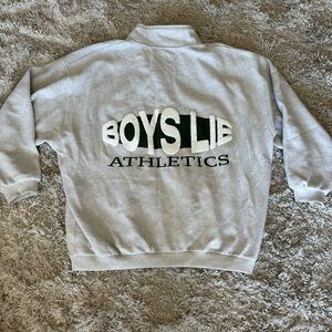 Boys Lie Athletics Cotton Henley Graphic Sweatshirt
